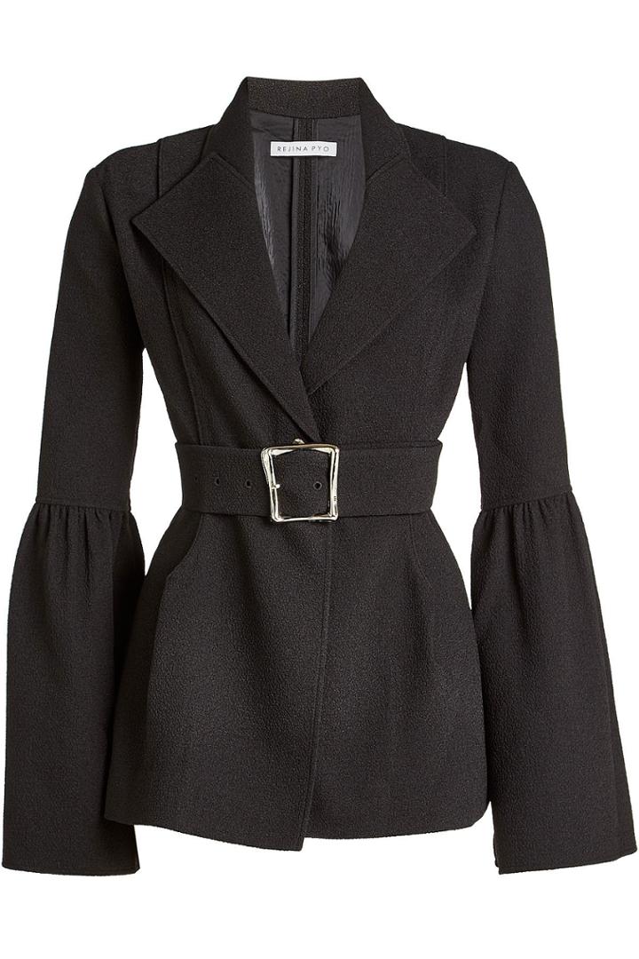 Rejina Pyo Rejina Pyo Belted Blazer With Slit Sleeves
