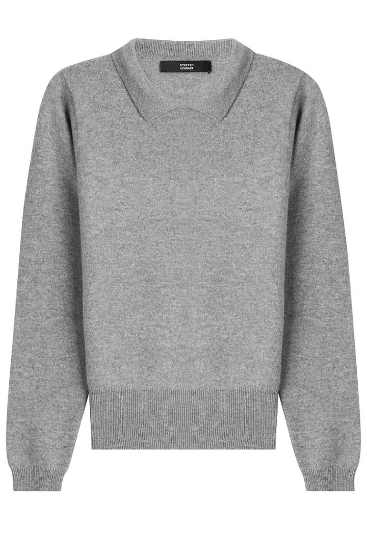 Steffen Schraut Steffen Schraut Cashmere Pullover With Collar - Grey