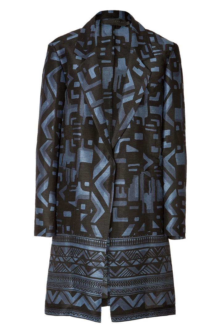 Donna Karan Donna Karan Cotton-silk Printed Coat - None