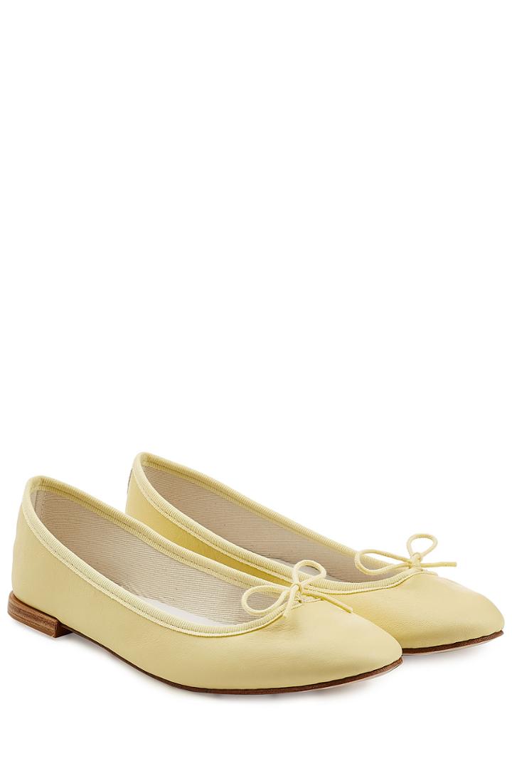 Repetto Repetto Cendrillon Leather Ballerinas - Yellow
