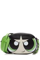 Moschino Moschino Buttercup Leather Shoulder Bag - Black