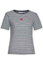 Velvet Velvet Striped T-shirt With Cotton