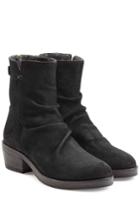 Fiorentini & Baker Fiorentini & Baker Sueded Leather Back Zip Boots - Black