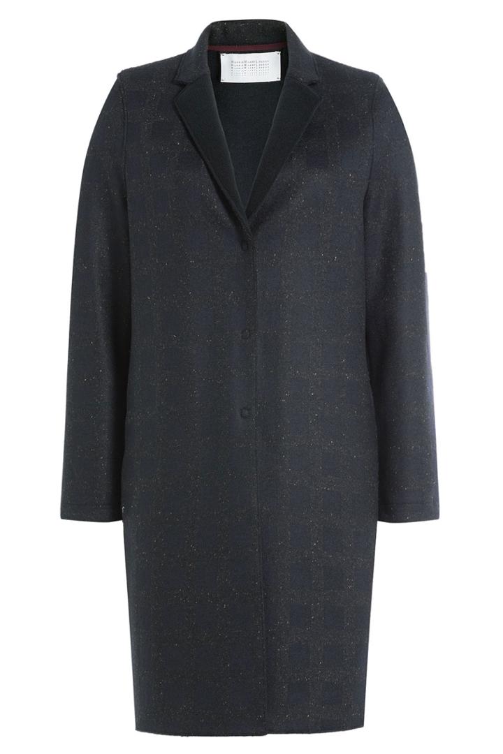 Harris Wharf London Harris Wharf London Virgin Wool Coat With Silk - Blue