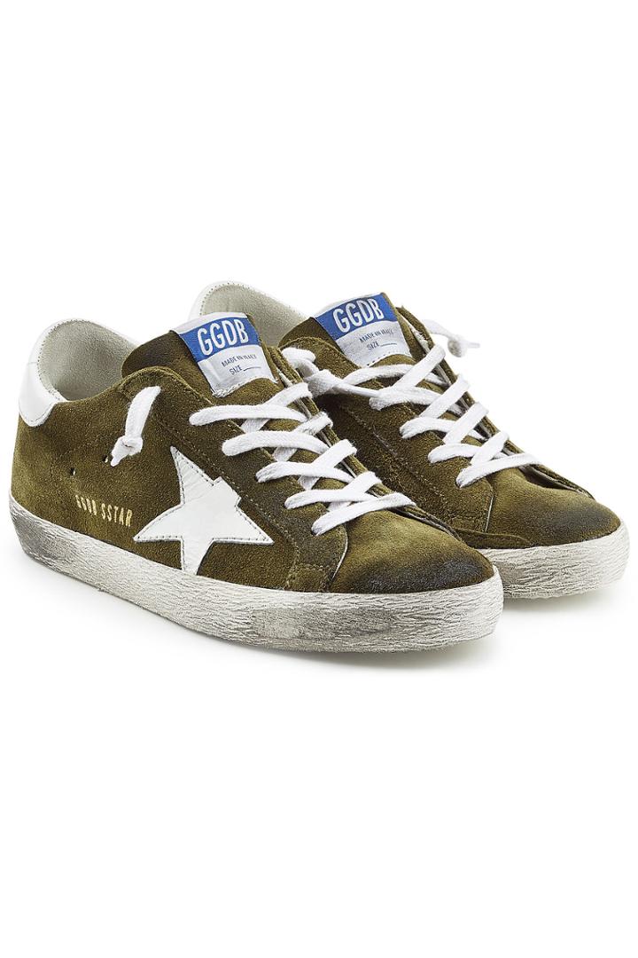 Golden Goose Deluxe Brand Golden Goose Deluxe Brand Super Star Suede And Leather Sneakers