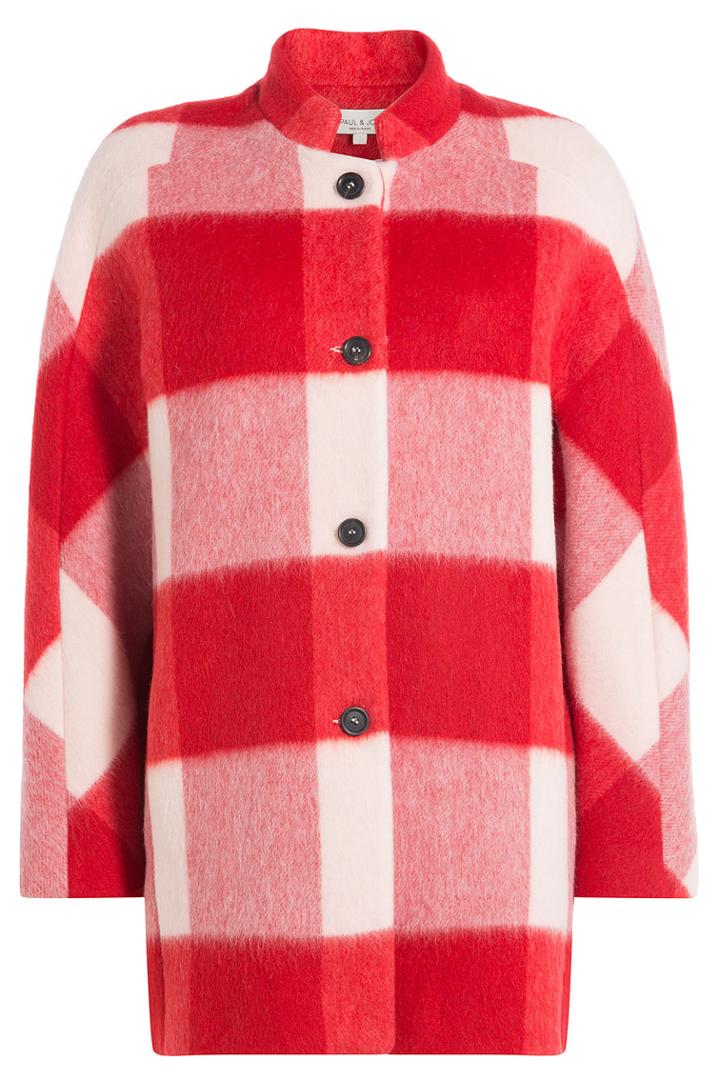 Paul & Joe Paul & Joe Checked Coat With Wool And Mohair