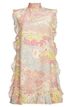 Red Valentino Red Valentino Printed Silk Dress With Self-tie Bow