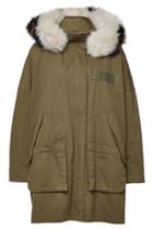 Army By Yves Salomon Army By Yves Salomon Cotton Down Parka With Fox Fur