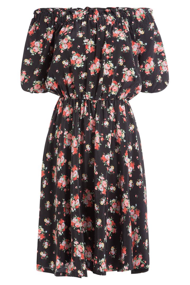 Warm Warm Printed Silk Dress