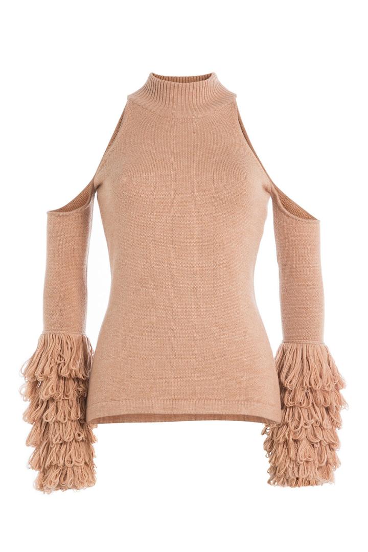 Jonathan Simkhai Jonathan Simkhai Merino Wool Pullover With Cut-out Shoulders