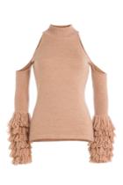 Jonathan Simkhai Jonathan Simkhai Merino Wool Pullover With Cut-out Shoulders