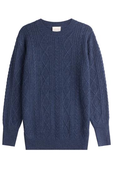 Claudia Schiffer Claudia Schiffer Wool Pullover With Cashmere - Blue
