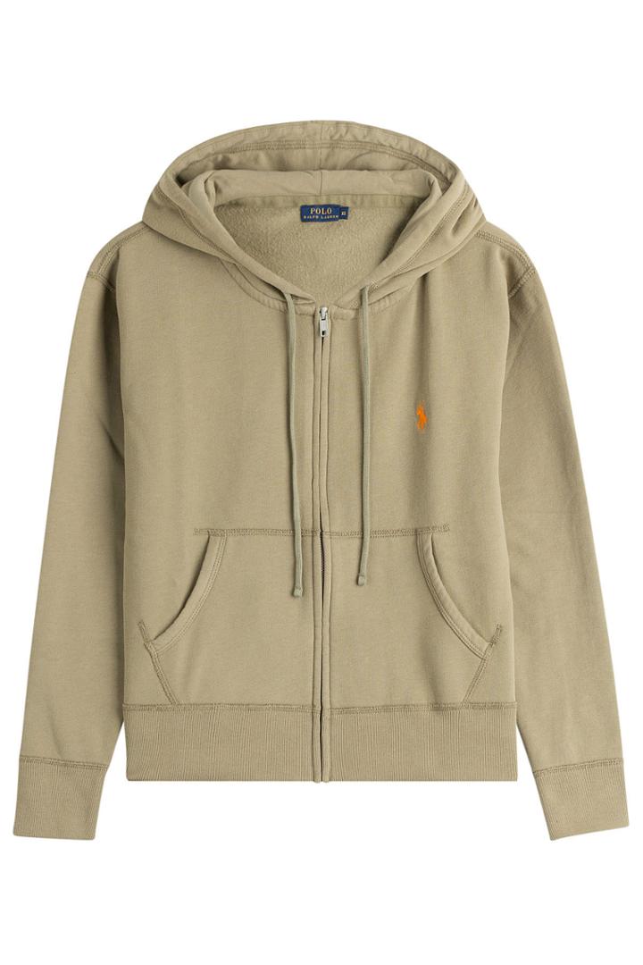 Polo Ralph Lauren Polo Ralph Lauren Zipped Cotton Blend Hoodie - Green