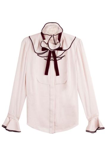 Roksanda Ilincic Roksanda Ilincic Silk Blouse With Ruffles - Pink
