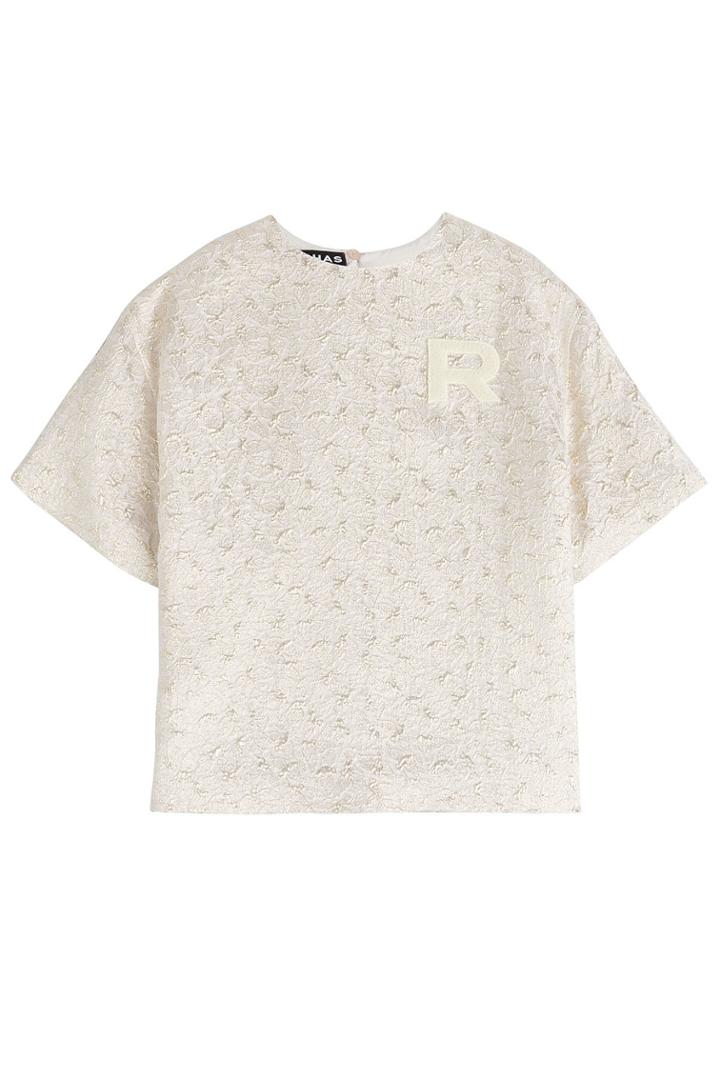 Rochas Rochas Jacquard Top - Gold