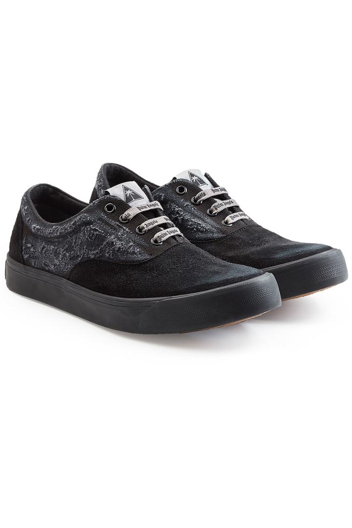 Palm Angels Palm Angels Distressed Sneakers With Suede