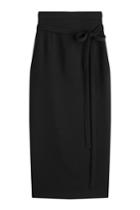 Paule Ka Paule Ka Wrap Front Mid-length Skirt - Black