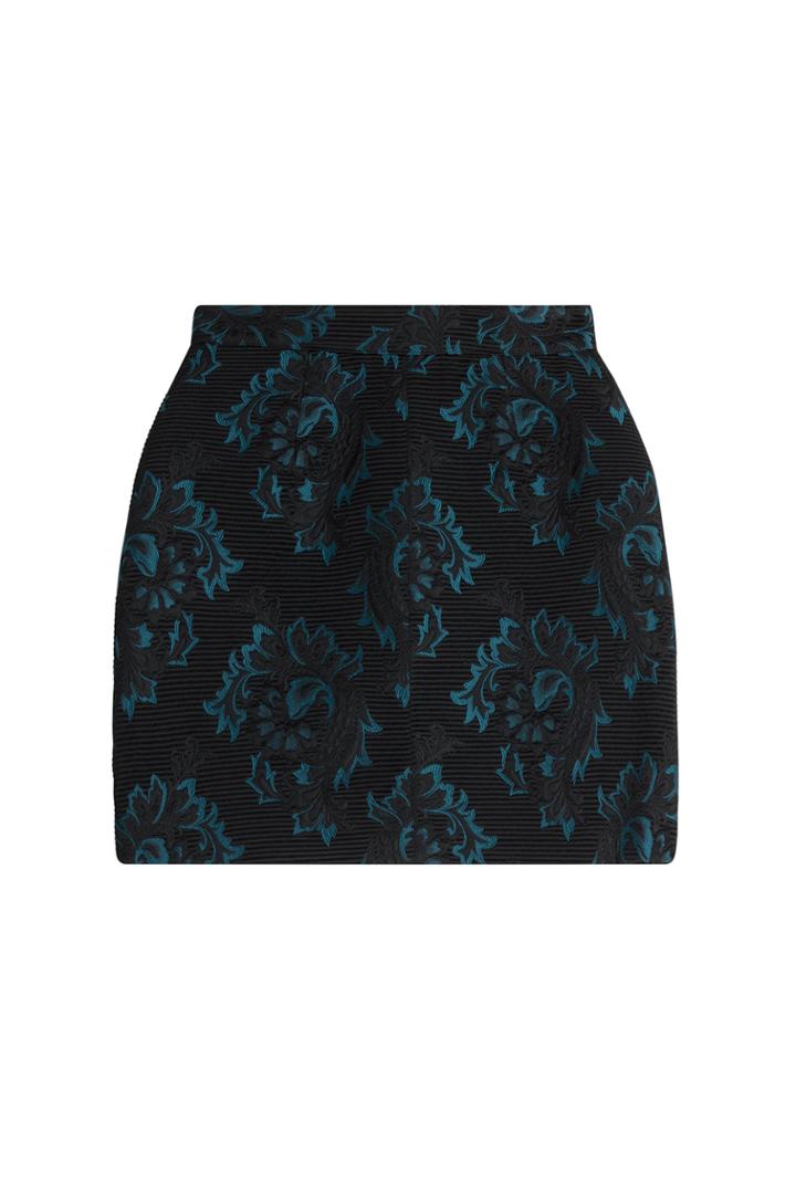 Roberto Cavalli Roberto Cavalli Jacquard Mini Skirt - Black