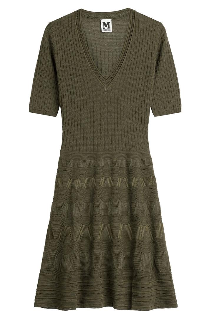 M Missoni M Missoni Patterned Knit Dress