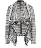 Donna Karan Cotton Blend Fringed Jacket