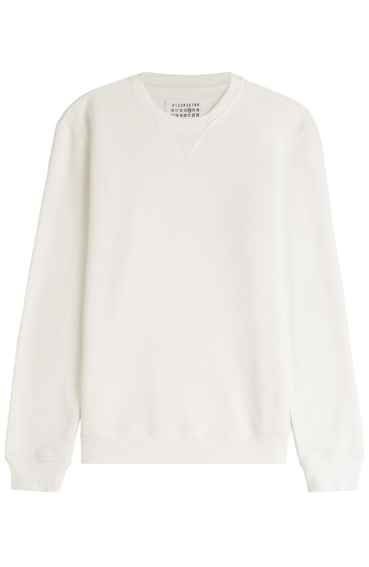 Maison Margiela Cotton Sweatshirt With Elbow Patches