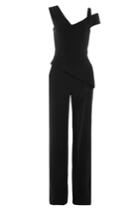 Roland Mouret Roland Mouret Crepe Jumpsuit With Cut-out Detail - Black
