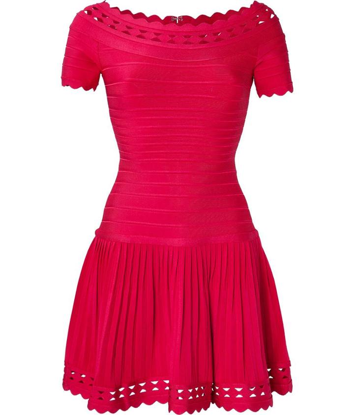 Herv L Ger Printed Cocktail Dress