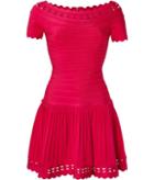 Herv L Ger Printed Cocktail Dress
