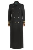 Etro Etro Wool Coat With Embroidered Cuffs And Embossed Buttons - Black