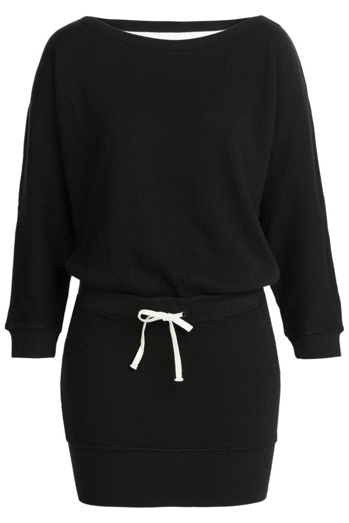 Pam & Gela Pam & Gela Cotton Blend Sweater Dress