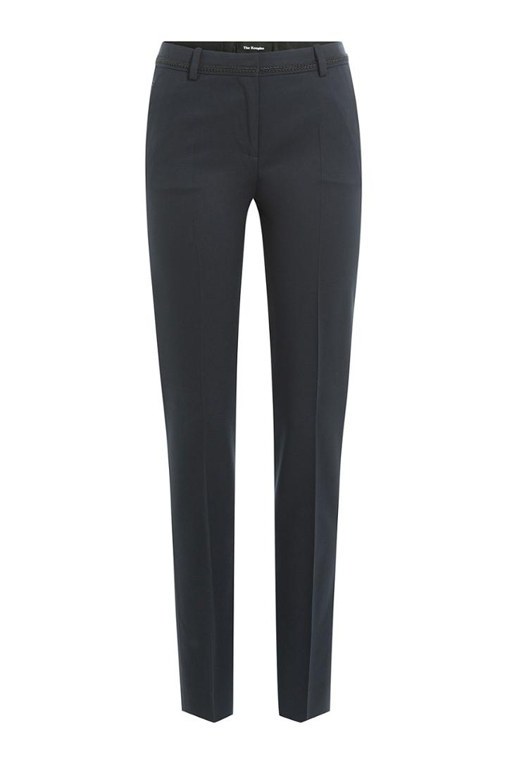 The Kooples The Kooples Wool Pants With Cornelli Trim - Black