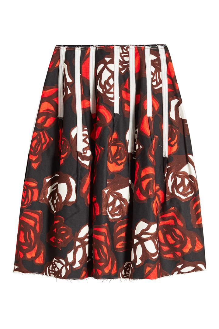 Marni Marni Printed Cotton Skirt