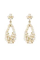 Kenneth Jay Lane Kenneth Jay Lane Pealized Drop Earrings With Crystal Embellishment - Gold