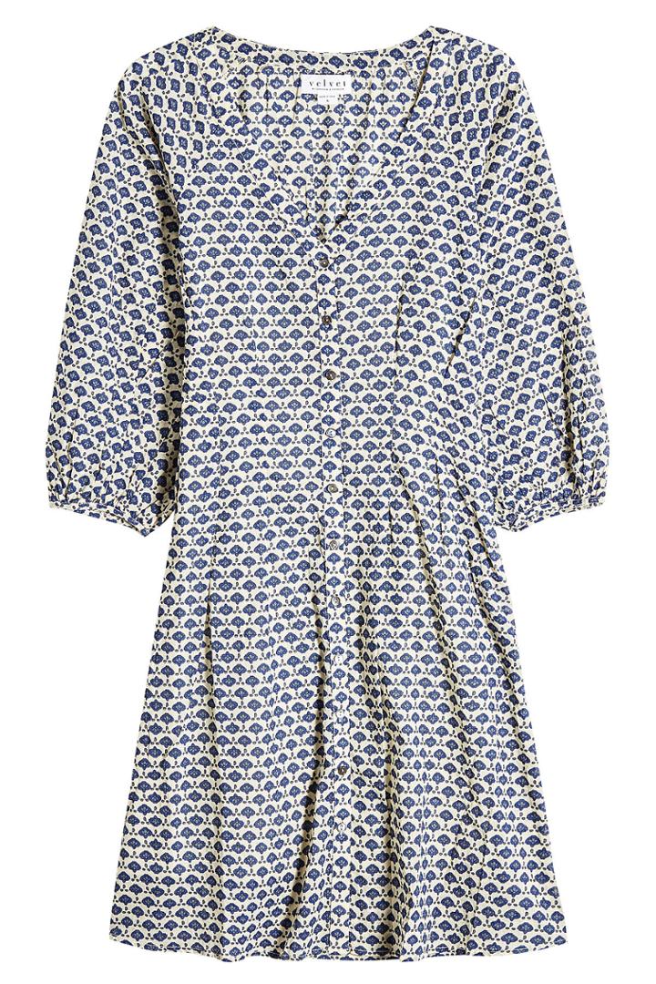 Velvet Velvet Mimi Printed Cotton Dress