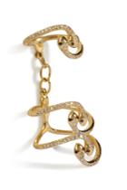 Ileana Makri Ileana Makri Yellow Gold Snake Parade Ring With Diamonds