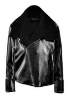 Anthony Vaccarello Anthony Vaccarello Wool-cotton Biker Jacket - Black