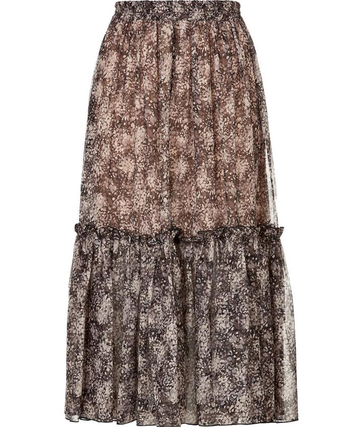 Michael Kors Silk Chiffon Printed Shirt