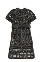 Valentino Valentino Embellished Wool-silk Dress - Black