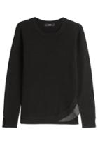 Steffen Schraut Steffen Schraut Merino Wool Pullover With Pleated Insert - Black