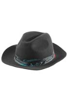 Zadig & Voltaire Zadig & Voltaire Felted Wool Fedora With Feathers