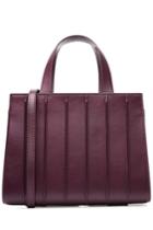 Max Mara Max Mara Leather Tote - Purple
