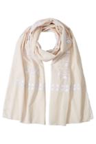 Steffen Schraut Steffen Schraut Embroidered Cotton Scarf - White