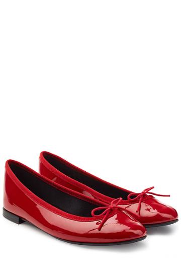 Repetto Repetto Lili Patent Leather Ballerinas - Red
