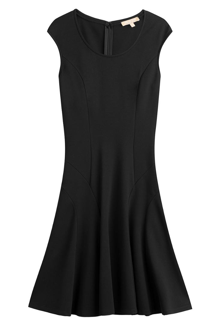 Michael Kors Michael Kors Flared Jersey Dress - Black