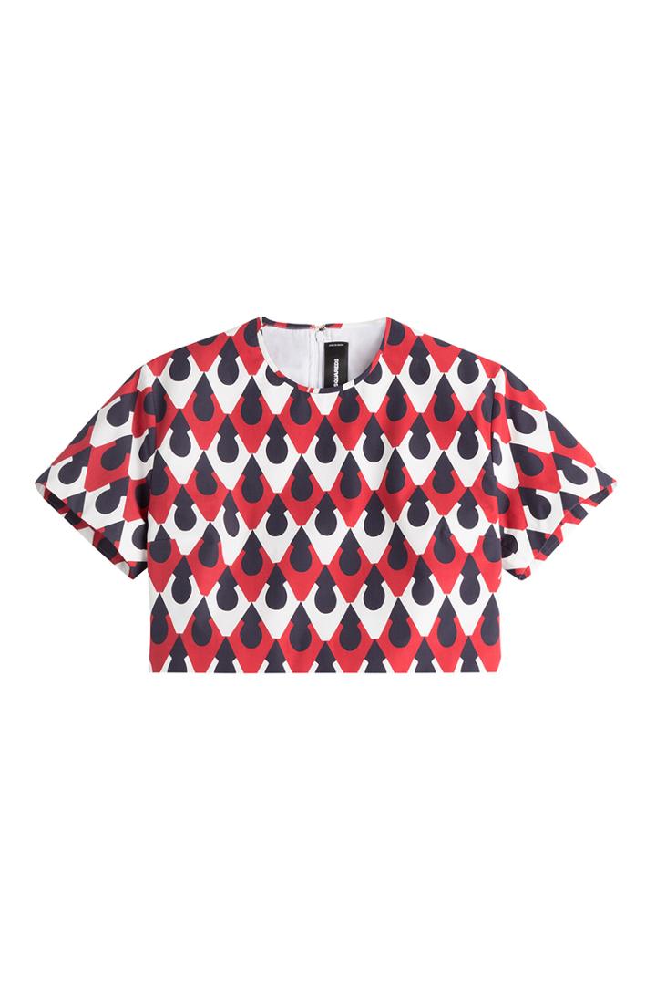 Dsquared2 Printed Cropped Top