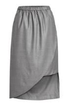 William Fan William Fan Glen Plaid Wool Skirt