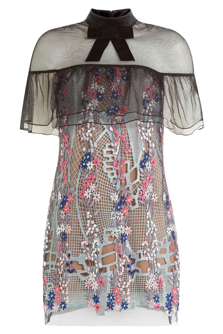 Self-portrait Self-portrait Floral Vine Mini Dress