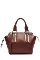 See By Chloé See By Chloé Medium Leather Tote With Gilded Hardware - Brown