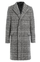 Carven Checked Coat With Virgin Wool