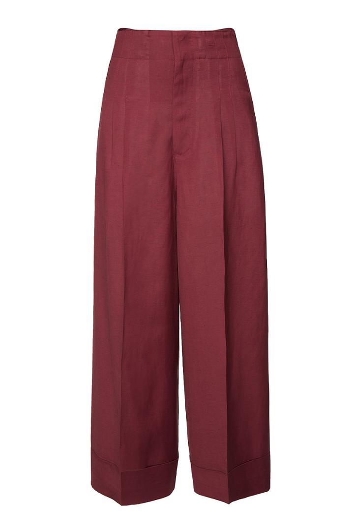 Golden Goose Golden Goose Cassia Wide Leg Pants With Linen